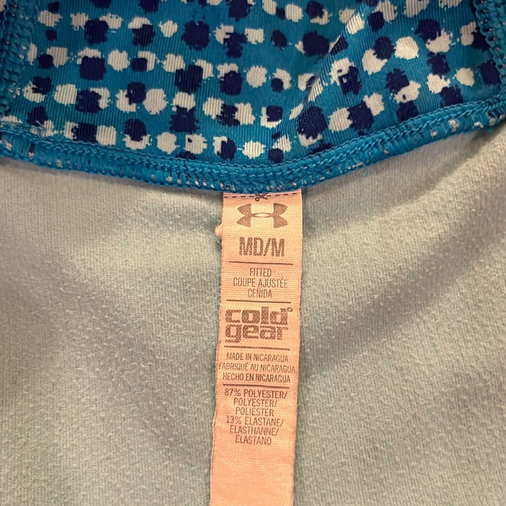 Under Armour, cold gear lined fleece, long sleeved top